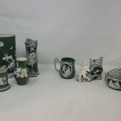 Antique Green Jasper Ware - Germany 