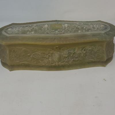 Antique Incolay Stone Box