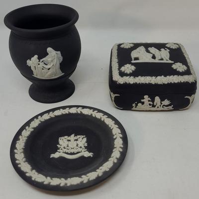 Antique Wedgwood Black Jasper Ware Collection 