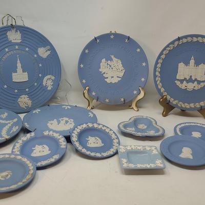 Antique Wedgwood Blue Jasper Ware Collection 