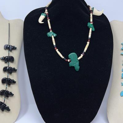 Carved Jet Jewelry 