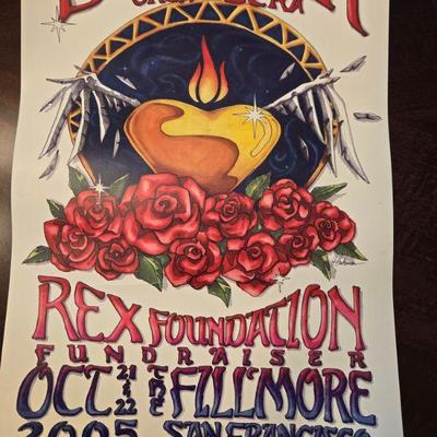 Rare Limited Edition Rex Foundation 2005 Poster Featuring Dark Star Orchestra