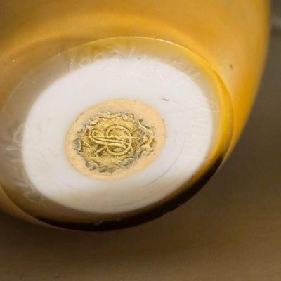 Orient and Flum Signed Glass Apples