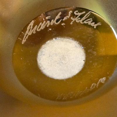 Orient and Flum Signed Glass Apples