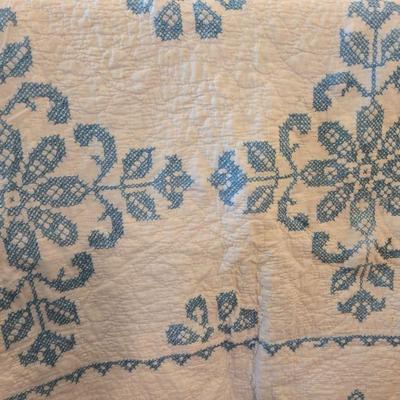Beautiful Hand Made Cross Stitch/ Embroidered Linens