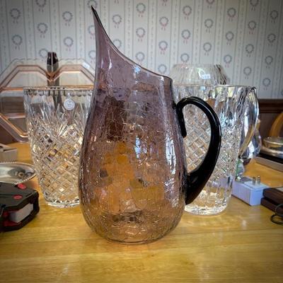 Vintage purple lilac Blenko pitcher 939-P