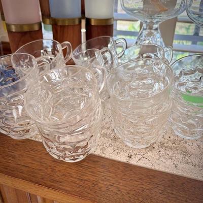 Set of 16 Fostoria glass cups