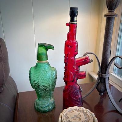 Vintage liquor bottles