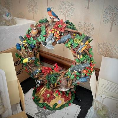 Danbury Mint Birdwatcher's Wreath