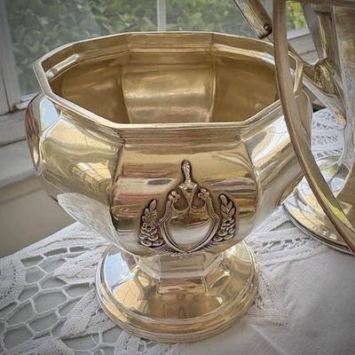 Antique sterling silver tea set, likely Barbeau