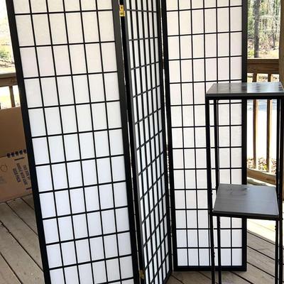 Black and White Screen & A Four Foot Tall Shelf