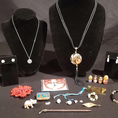 Asian Style Jewelry Including 12K & 14K Gold Filled Jewelry 