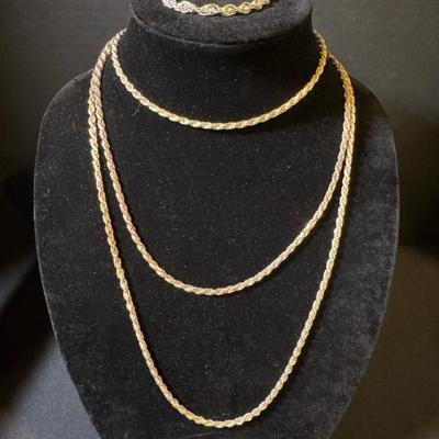 Italian Sterling Silver Jewelry Featuring Opera Length Necklace From Milor