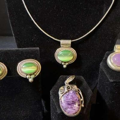Natural Stone Jewelry Featuring Sterling Silver From Milor Italy
