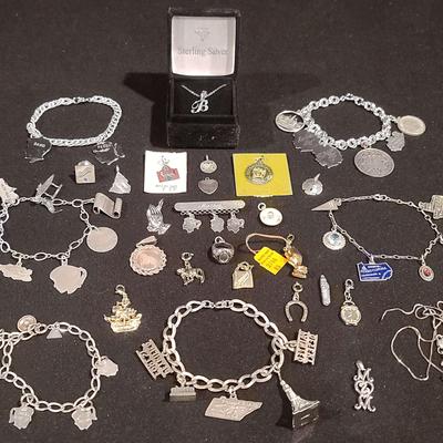 .925 & Other Charms With Jewelry 