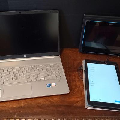 HP Laptop with Lenovo & Amazon Tablets