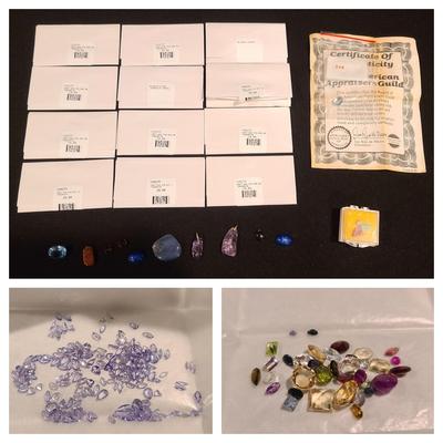 Loose Gemstones Including Tanzanite