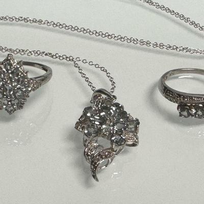 Sterling Silver Jewelry With Gemstones And Diamond Accents 