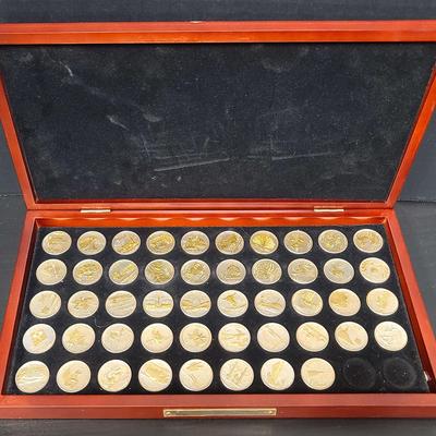 Gold & Silver Highlighted U.S. Statehood Quarters