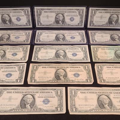 One Dollar Silver Certificates (Set 2)