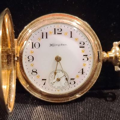 Hampden Gold Plated Pocket Watch