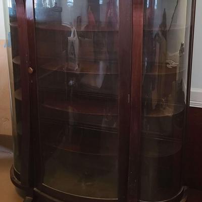 Bow Front Curio Cabinet