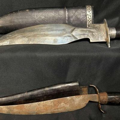 Vintage Knives With Sheaths 