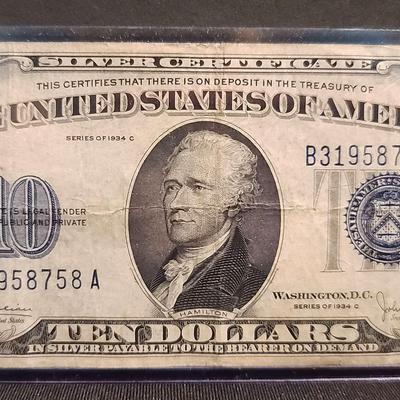 Ten Dollar Silver Certificate