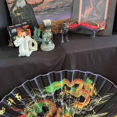 Dragon And Fantasy Decor Featuring A 1980 Rawcliffe  Pewter Minotaur Warrior  