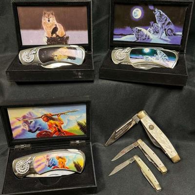 440 Stainless Collectible Wolf Knifes With Cases And More 