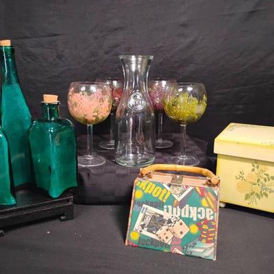 Ct123 painted wine glasses