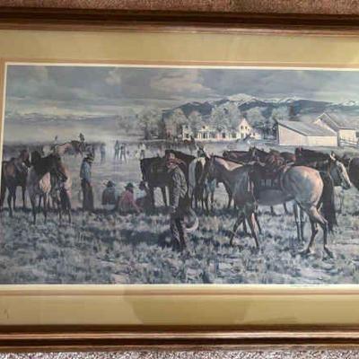 Ke017 equestrian art