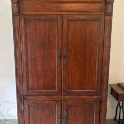 Ke001v cherrywood armoire and tv cabinet
