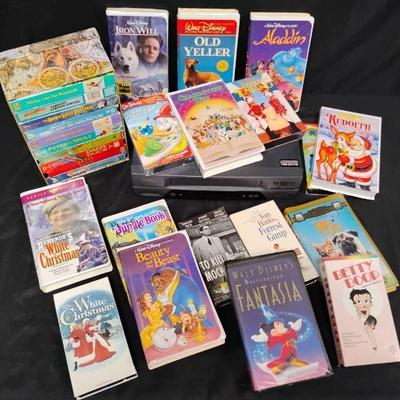 Ct102 disney vhs classics movie player lot
