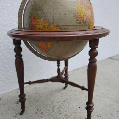 Ct118 world globe brass atlas