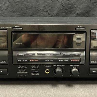 Ct105 kenwood stereo double cassette deck kx w6040
