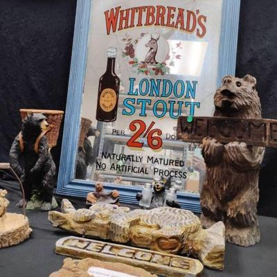 Ct178 bear cabin decor lot