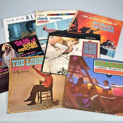 (7pc) Brass band & other vinyl records | Vinyl record albums including: Herb Alpert and the Tijuana Brass "Going Places"...