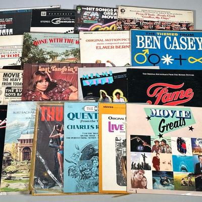 (14pc) Film soundtrack Vinyl Records | Mixed vinyl record album soundtracks from film and musicals, including; "The Great...
