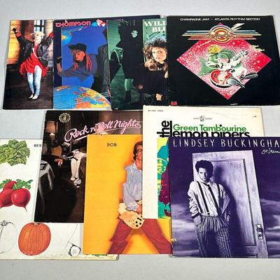 CLASSIC ROCK & OTHER VINYL RECORDS | Mixed vinyl record albums including: Lindsey Buckingham "So Insane" (60363-1) Green...