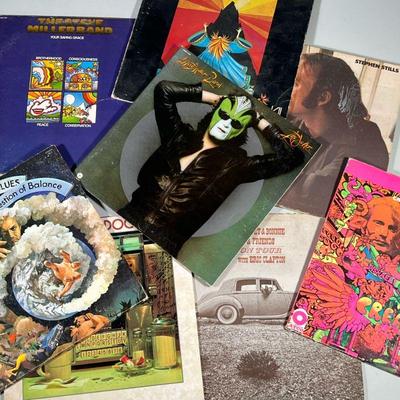 (8pc) Cream moody Blues Eric Clapton Doobie Bros Steve Miller Band Mountain Climbing Stephen Stills Albums | The Moody Blues a question...