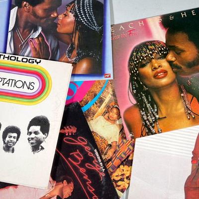 (6pc) THE TEMPTATIONS & OTHER VINYLS | Including: The Temptations Anthology (M782A3)\ Peaches & Herb "2 Hot!"...
