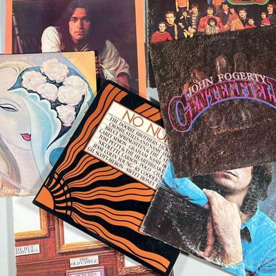 (8pc) Derek and the Dominoes Dan Fogelberg John Fogerty Blood Sweat and Tears James Taylor Doobie Brothers Emerson Lake and Palmer Simon...