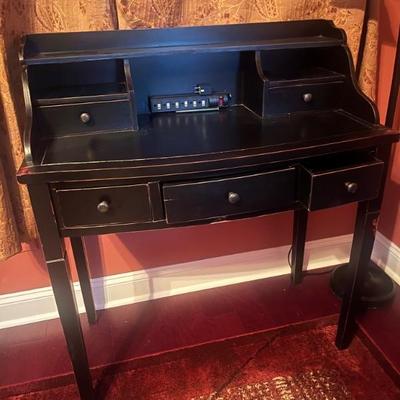 Modern Distressed 5-Drawer Writing Desk; approx. 41" x 36" x 18"; BUY IT NOW $100