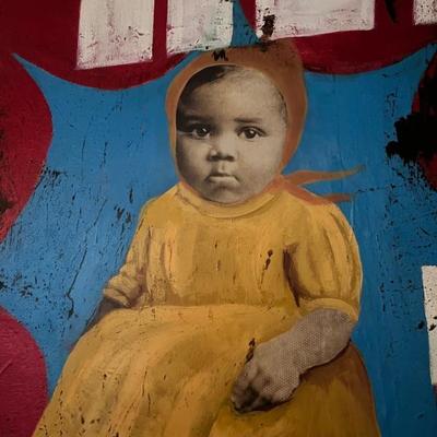 Painting by Georgia Artist Cedric Smith "Pepsi Cola" ;  60" x 48", signed and dated; BUY IT NOW $2000