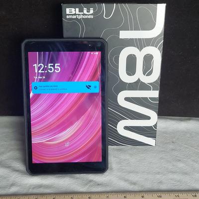 BLU 8" Tablet. Tested Works! No Power Cord.