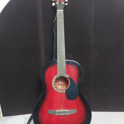 Rogue Red & Black Acoustic Guitar Model SO-069-RAG-R