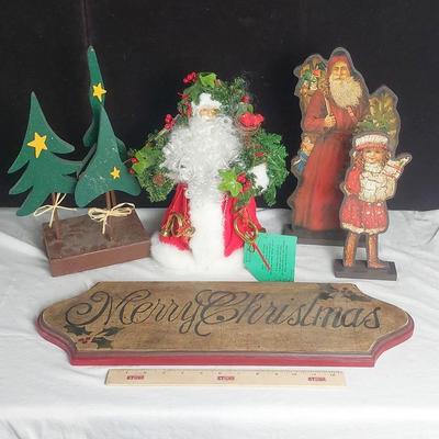 Vintage Wooden Christmas Decorations