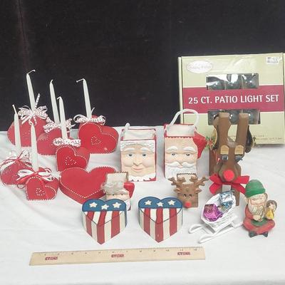 Assorted Holiday Decorations