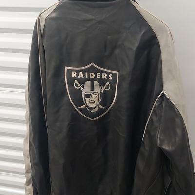 Raiders Patent Leather Jacket XXL